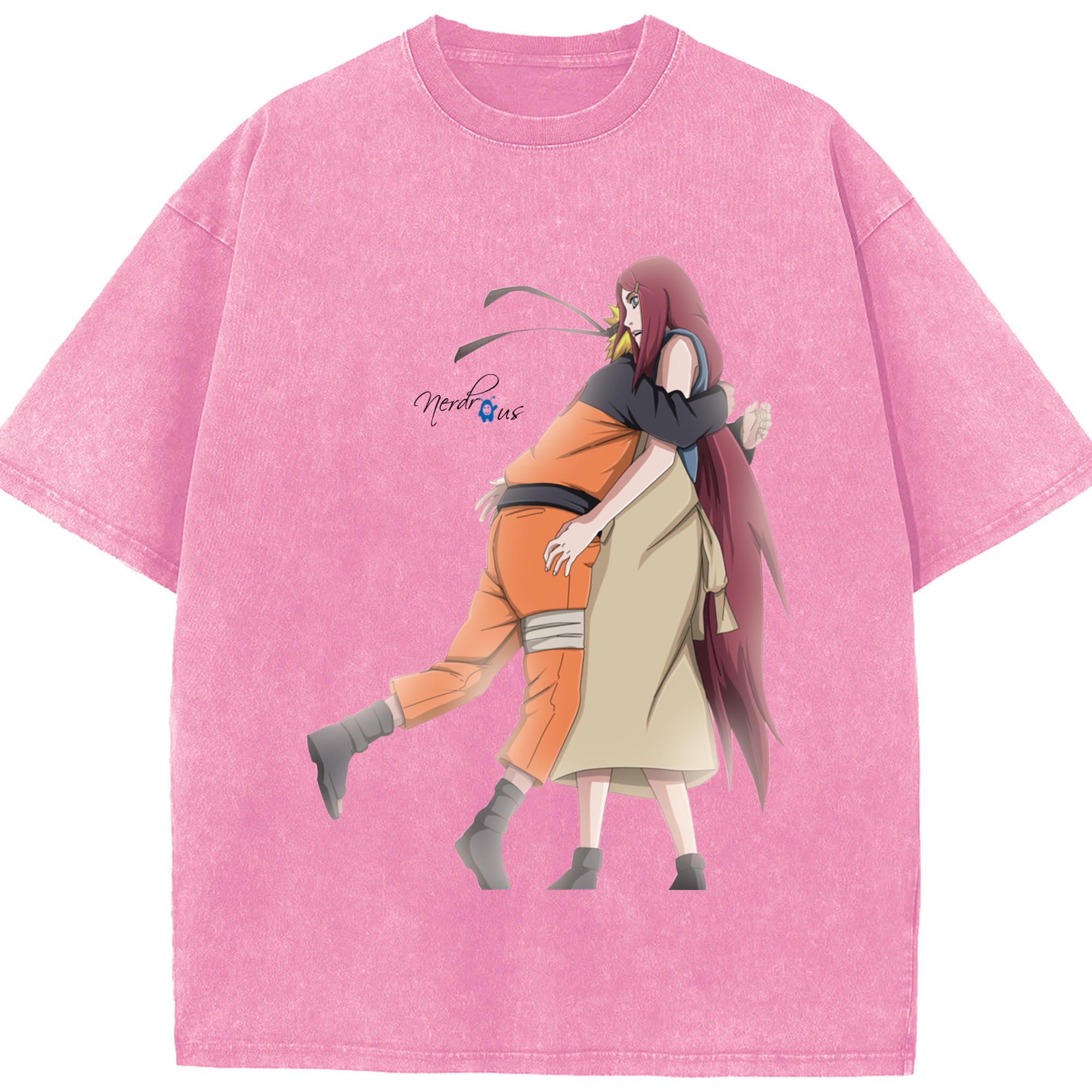 （画像用） NARUTO -ナルト- うずまき ナルト Uzumaki Naruto 綿100% ヴィンテージ風 半袖Tシャツ（フロントプリント）